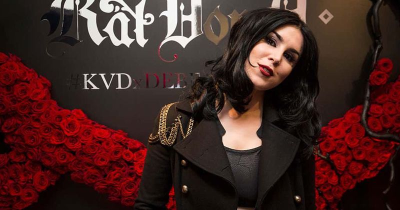 Bold red! Kat Von D's celebrates wedding to Rafael Reyes in unique and goth spectacular fashion