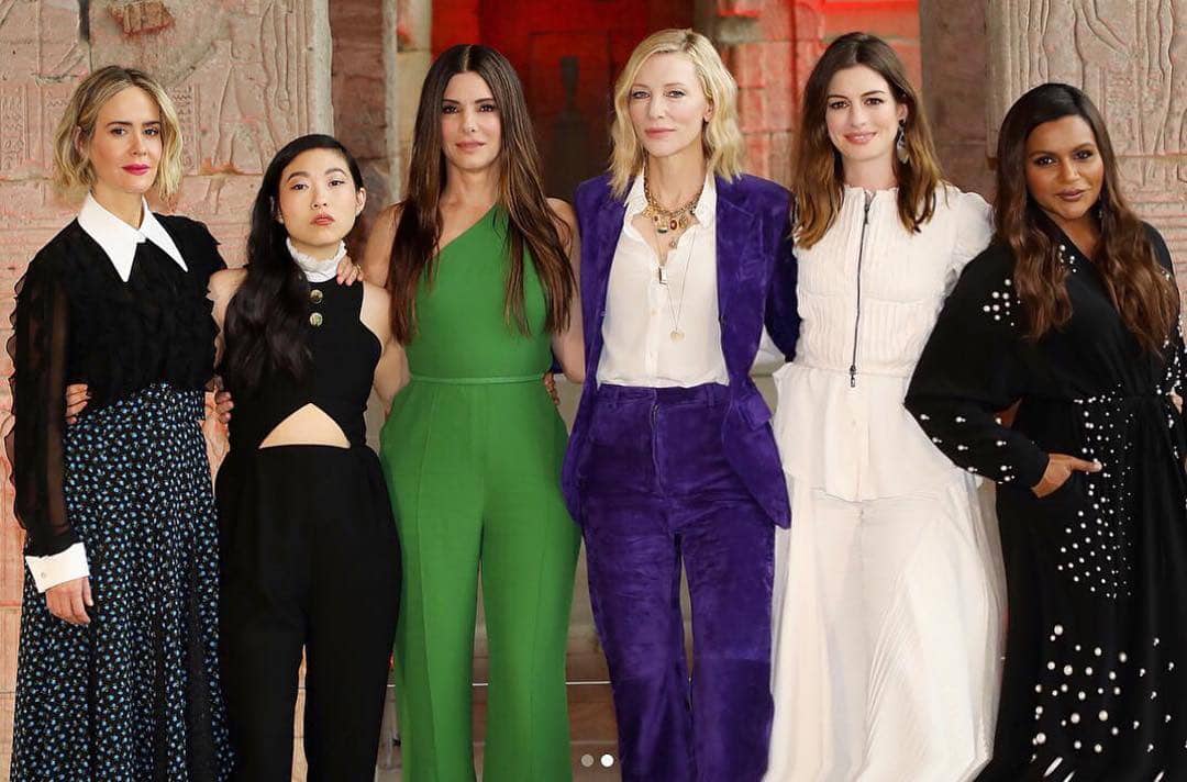 The cast of Ocean's 8 in New York (Instagram)
