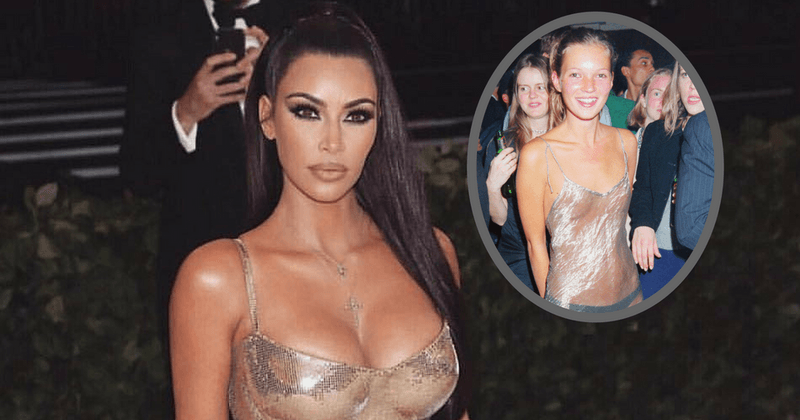 Kim Kardashian channels Kate Moss for her newest nude look