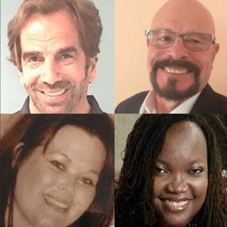 The four victims: Dr Steven Pitt, Marshall Levine, Veleria Sharp, and Laura Anderson (Twitter)