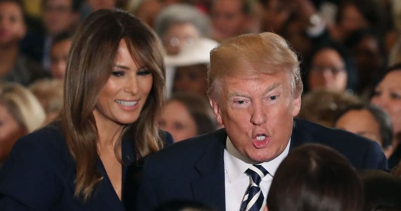 Melania Trump looks stunning in her first appearance after three weeks, Trump laughs off rumors