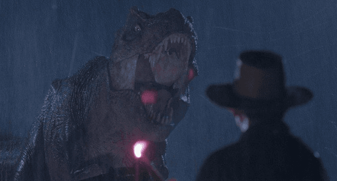 Bayona said the T-rex was 'kind of a hero to us' (Source: Twitter)