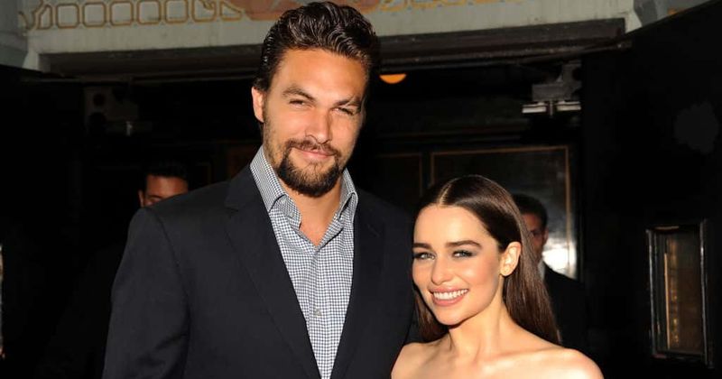 Jason Momoa reunites with 'Game of Thrones' co-star Emilia Clarke at season 8 wrap-up party