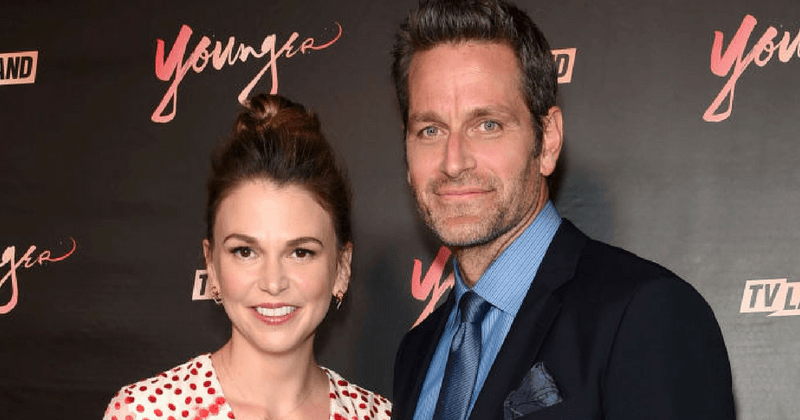 'Younger' actress Sutton Foster gets emotional talking about adoption and help from co-star Peter Hermann