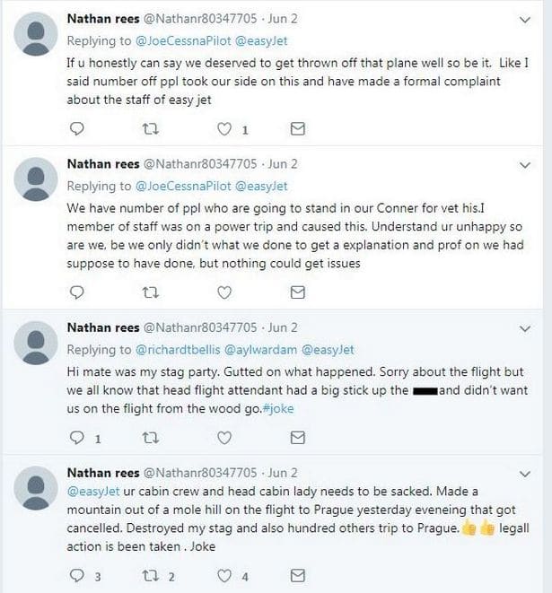 Nathan Rees's tweets before his page was taken down by Twitter. (2) (Twitter Screenshot)