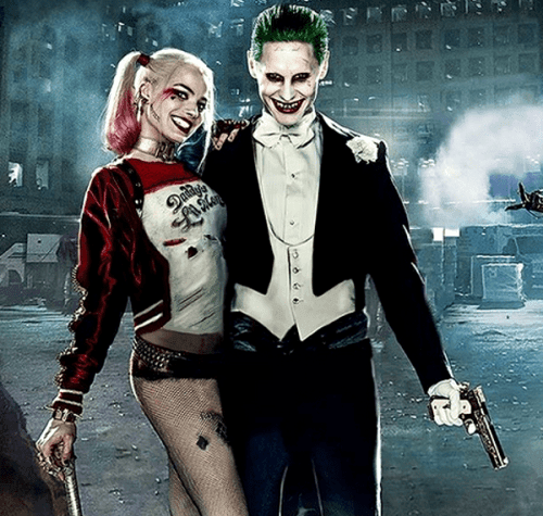 Jared Leto and Margot Robbie as the Joker and Harley Quinn (Cinetop.com)