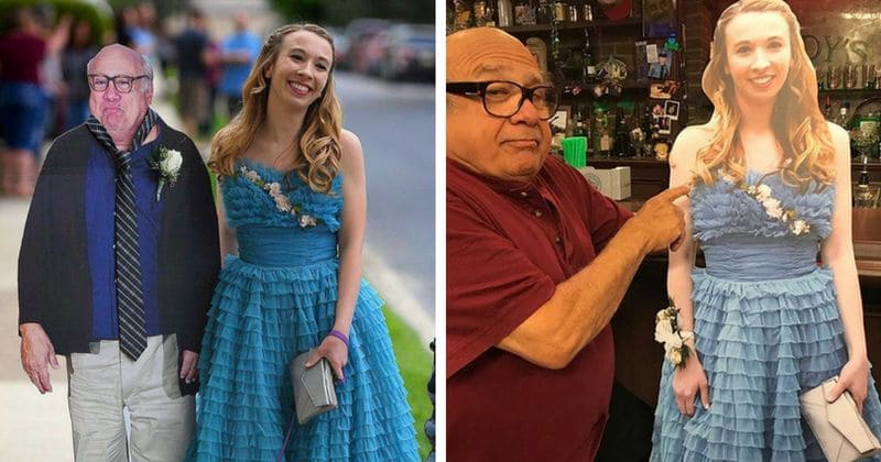 High school junior takes Danny DeVito cutout as date to prom, the actor returns the favor