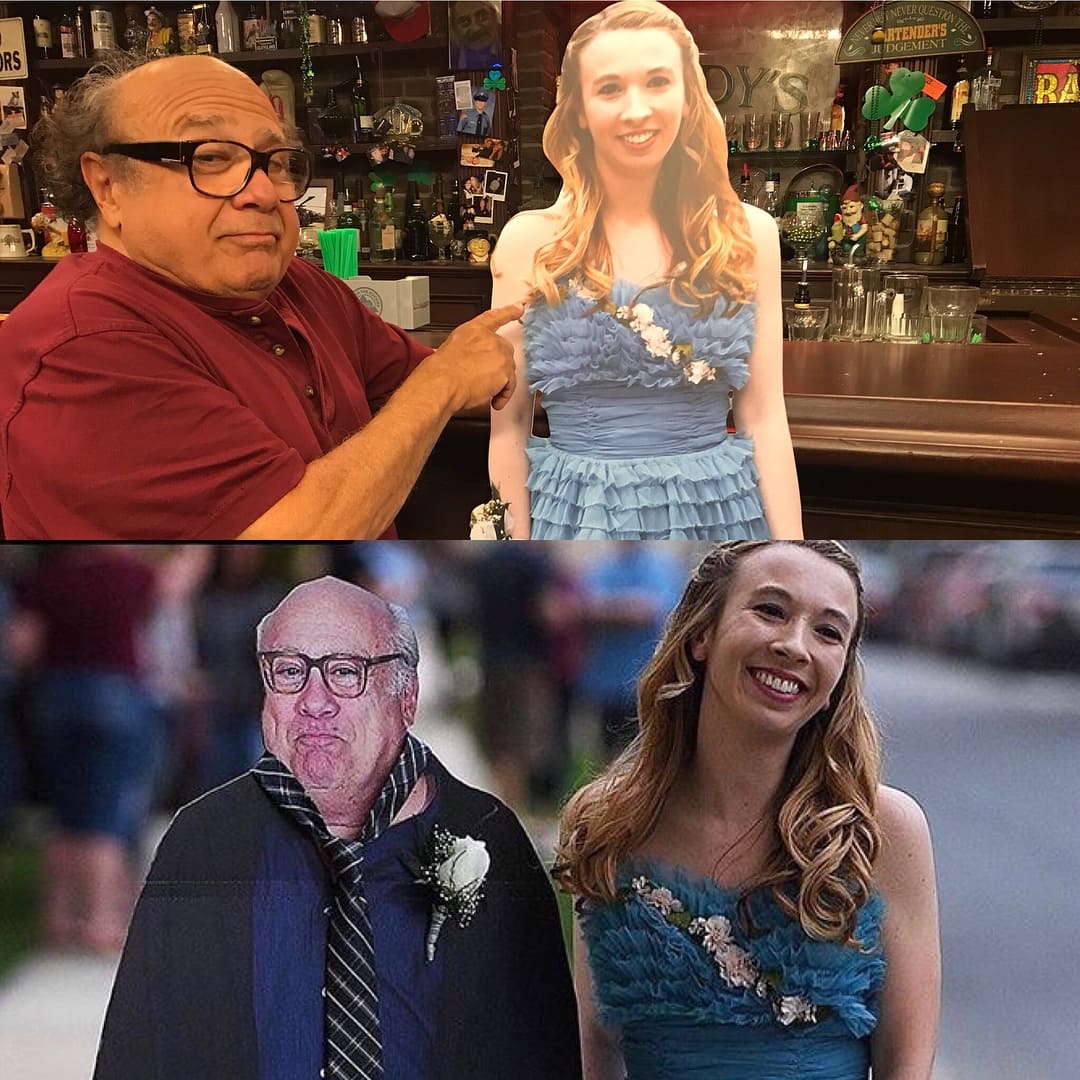 "Hey Allison- I heard you took cardboard Danny to Prom. What a coincidence. He took cardboard Allison to Paddy’s..." (Instagram)