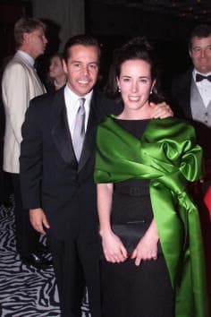 Kate Spade and husband Andy Spade at the Whitney Museum of American Art in New York City on November 6, 2000 (Photo: Nick Elgar/ImageDirect)