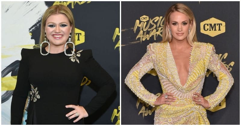 Kelly Clarkson thanks Carrie Underwood for making her feel 'really thin'