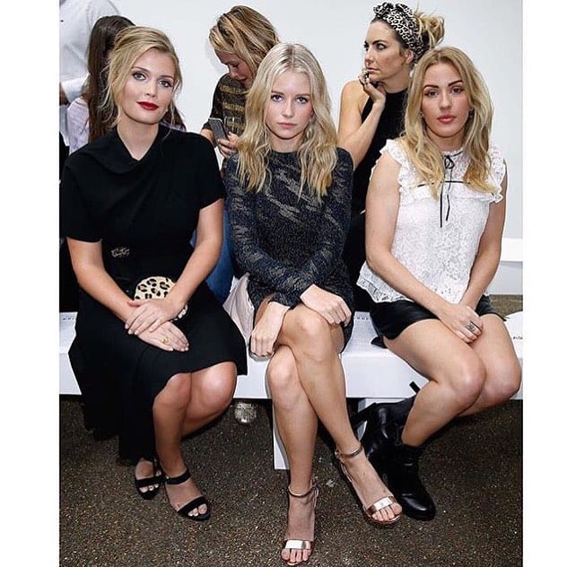 Kitty at the London Fashion Week with pal Ellie Goulding. (Instagram)