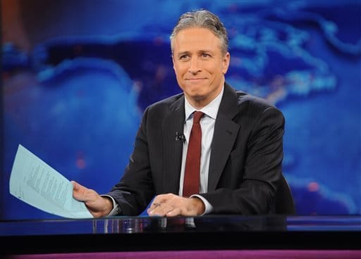 Satirical political commentator Jon Stewart is allegedly eyeing the mirrorball trophy (Twitter)