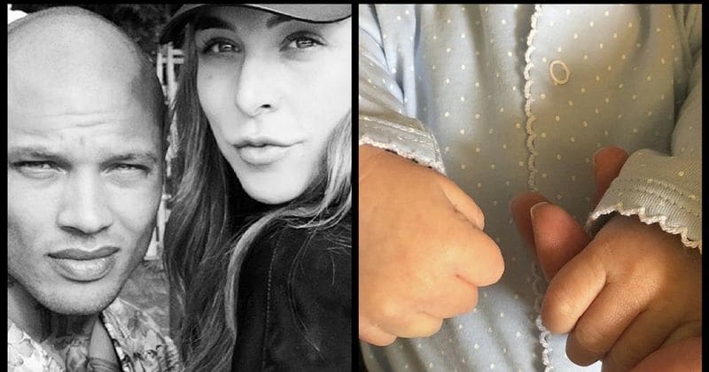 Chloe Green gives birth to baby boy with 'hot felon' boyfriend Jeremy Meeks