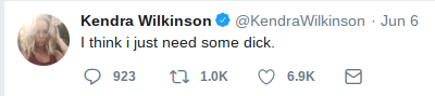 Kendra is all ready to move ahead. (Twitter)