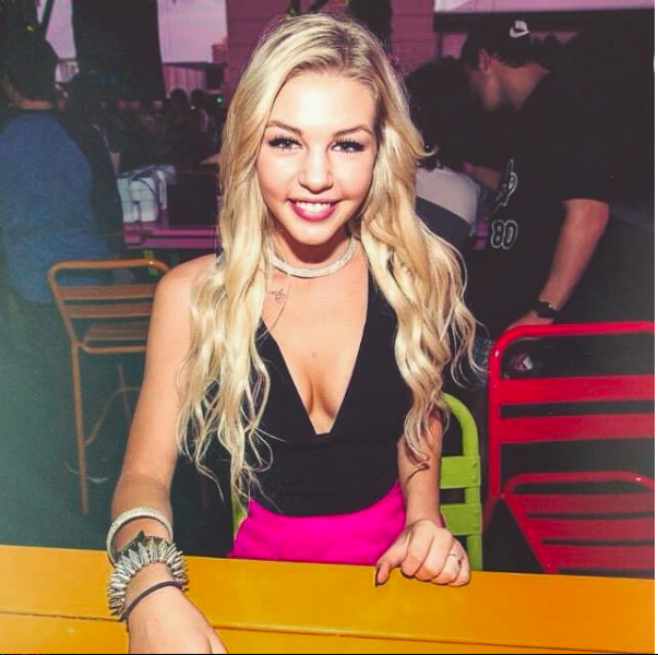Amber Luke pictured here before her body transformation. (Instagram)