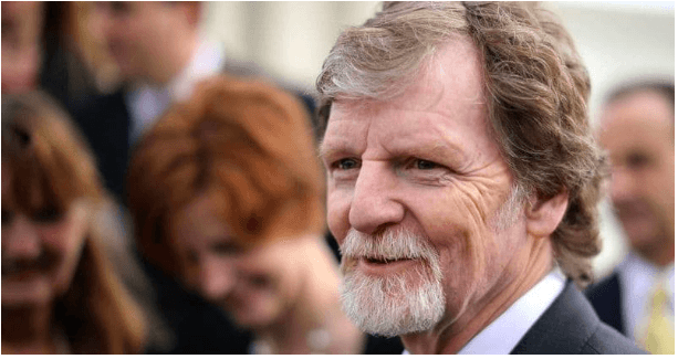 Conservative Christian baker Jack Phillips talks with journalists in front of the Supreme Court after the court heard the case Masterpiece Cakeshop v. Colorado Civil Rights Commission. (Getty Images)
