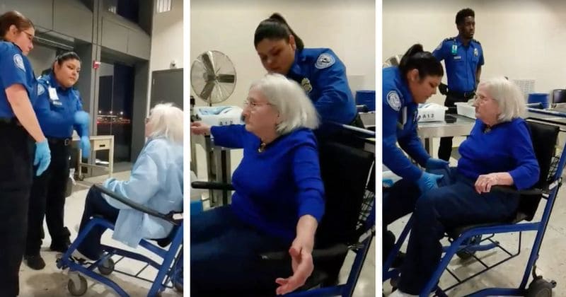 Video of TSA agents searching a 96-year-old woman in wheelchair goes viral, sparks outrage