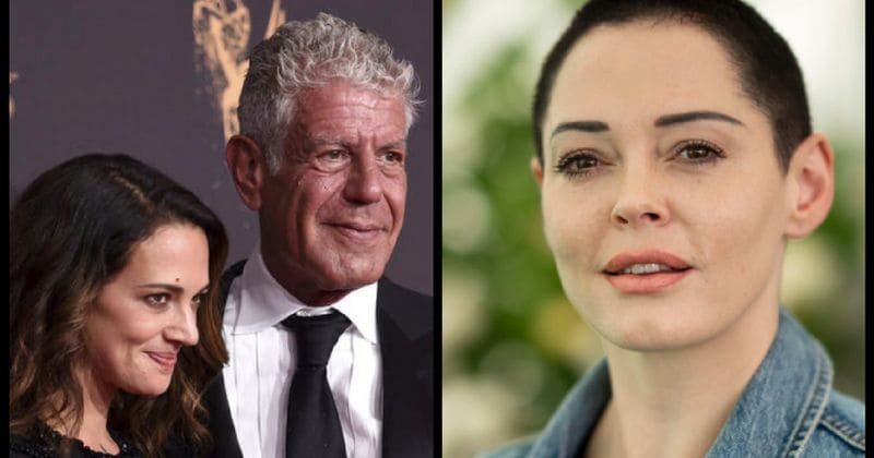 Rose McGowan pens open letter claiming Anthony Bourdain's girlfriend is not to be blamed for his suicide