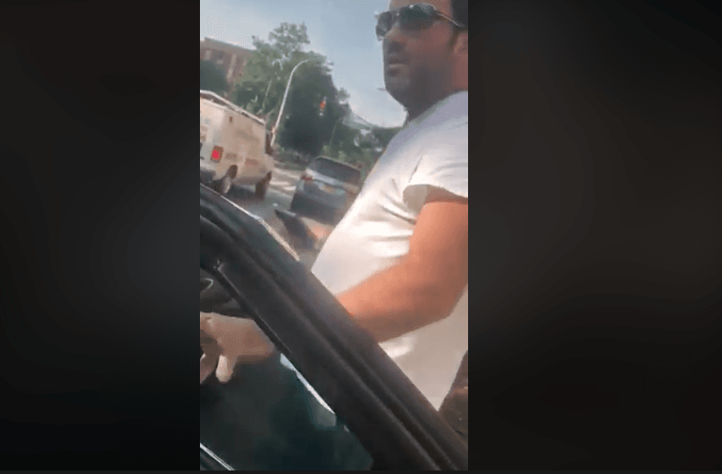 The unidentified driver who threw the women out of their car. (Facebook)