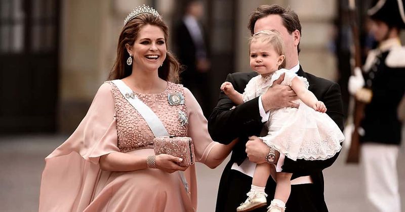Sweden's Princess Leonore steals the show at sister's christening by going barefoot