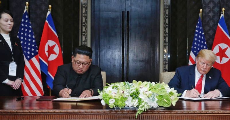 Kim Jong Un's security screened US-provided pen multiple times before signing ceremony, leader's sister then swapped it at the end