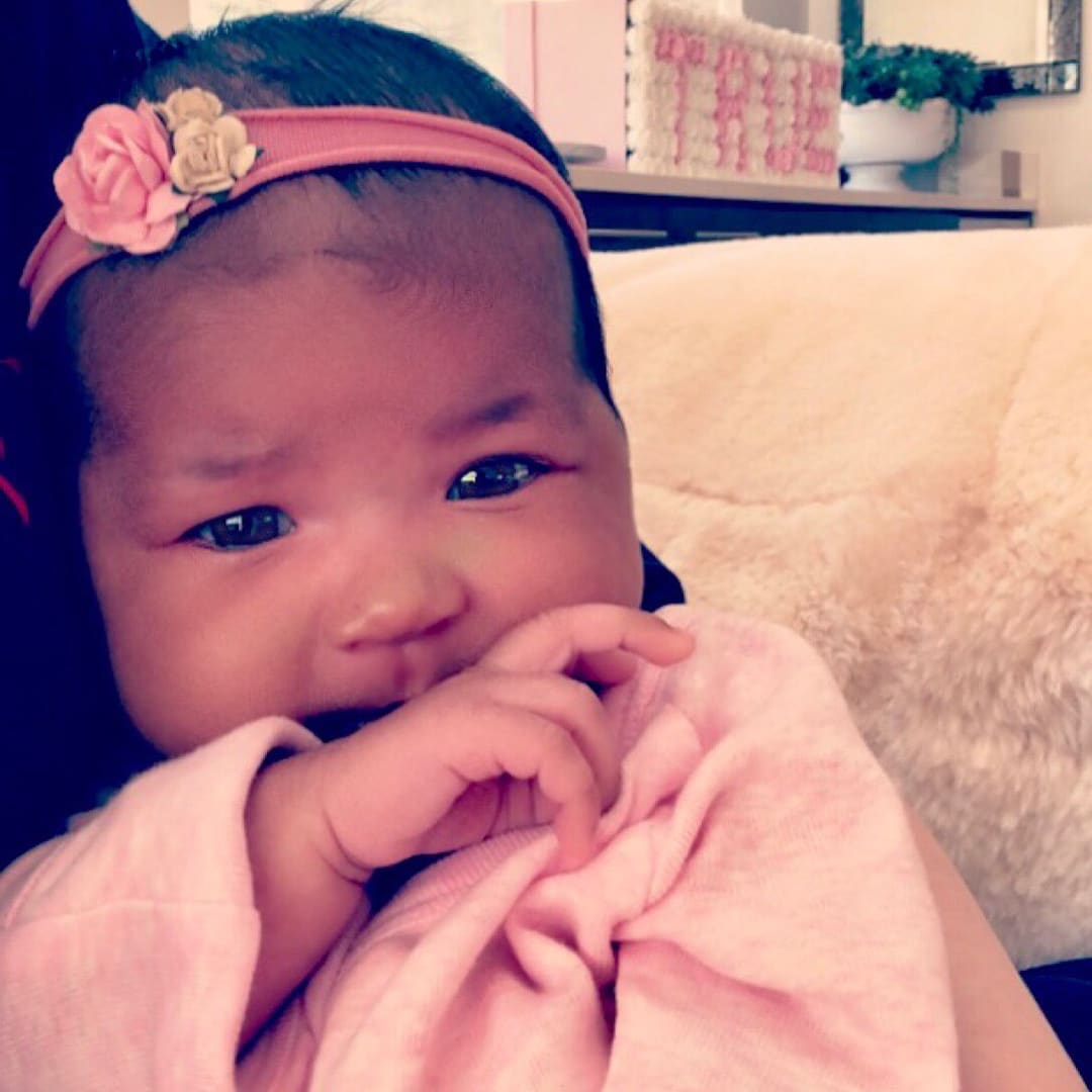 Khloe Kardashian shared an adorable photo of baby True (Instagram)