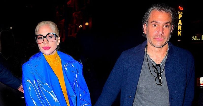 Lady Gaga and fiance Christian Carino show plenty of PDA on their romantic dinner date