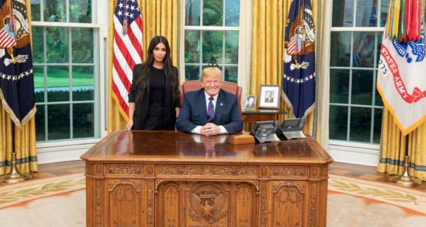 Kim Kardashian and Donald Trump (Source: Twitter)