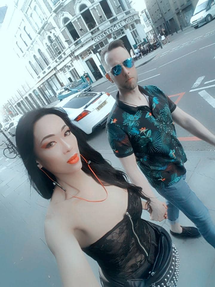 Jade with her husband, Dave Hoskins (Facebook)