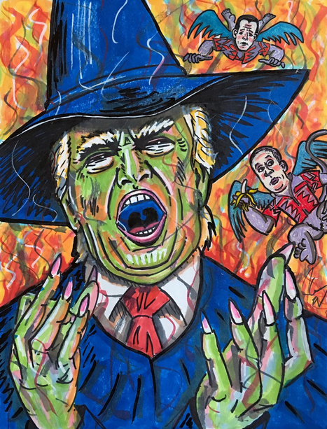 Trump as the Wizard of Oz (Source: Twitter)
