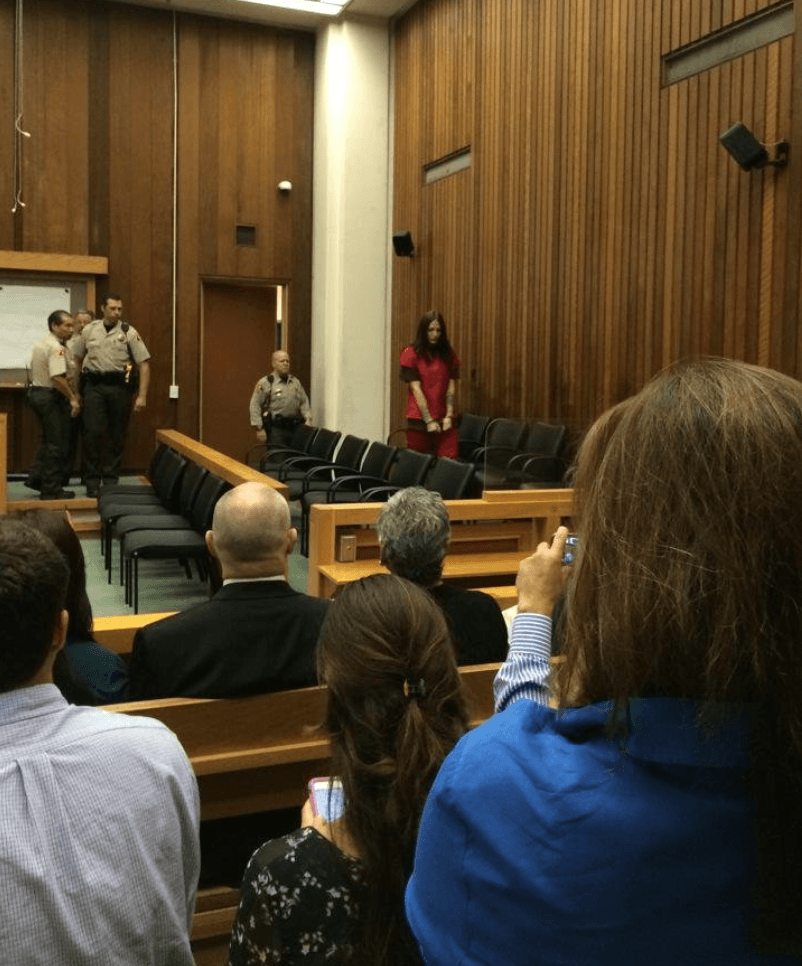 Tichelman in court for the hearing (Twitter)