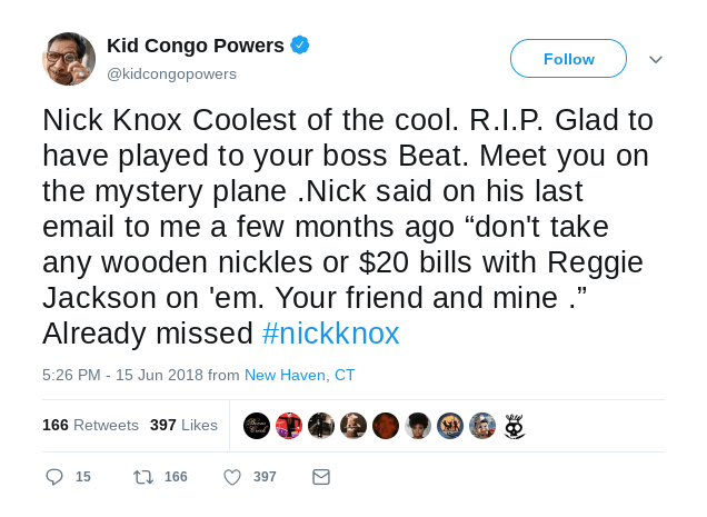 Former members of the band took to social media to pay tribute to Knox. (Twitter)