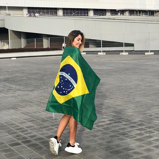 In a sweet move, Larissa Firmino posted this picture on her social media to show her support to hubby Roberto Firmino (Instagram)