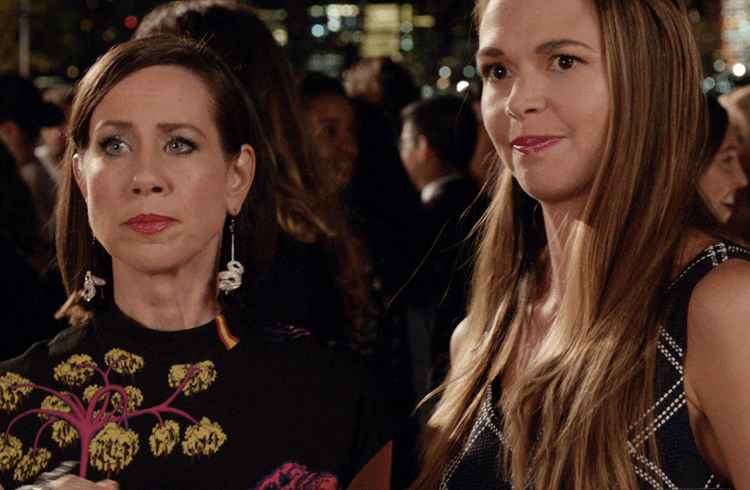 Miriam Shor as Diana (L) and Sutton Foster as Liza (TV Land)