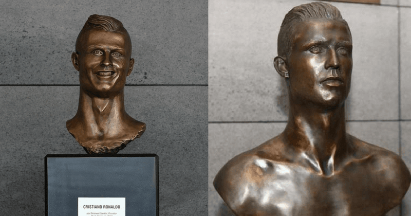 Ronaldo's three goals against Spain were made sweeter by a brand new bronze bust