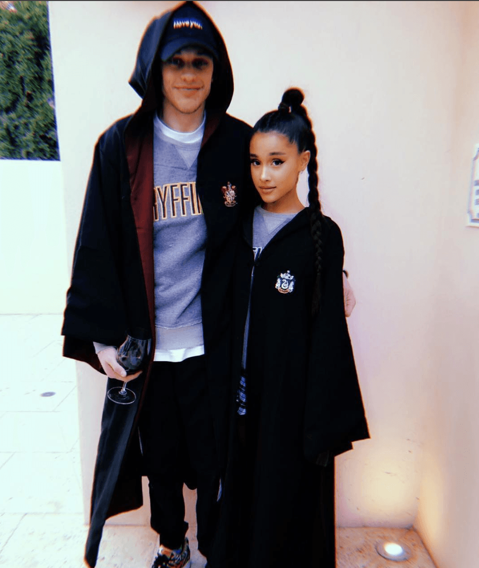 Pete Davidson and Ariana Grande (Instagram)