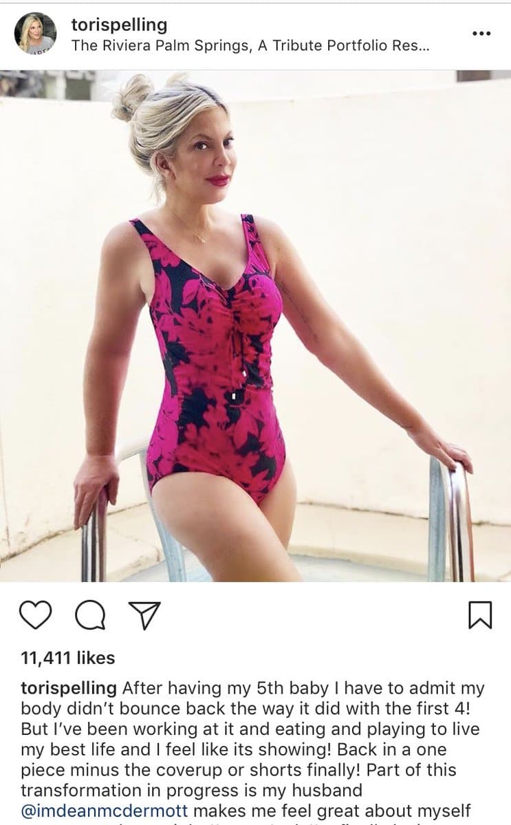Fans accused Tori of photoshopping the image (Twitter)