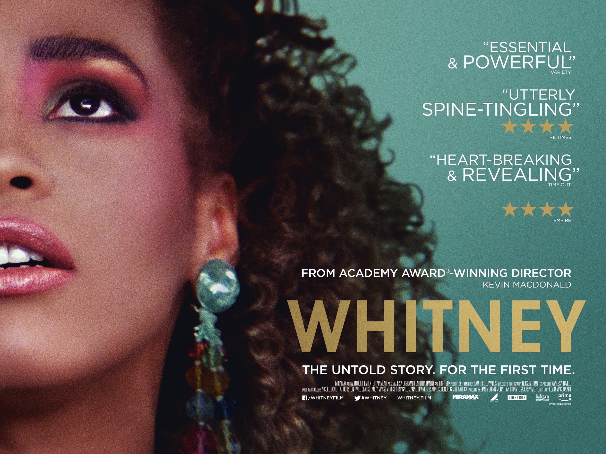 Roadside Attractions and Miramax have released a UK poster for Whitney