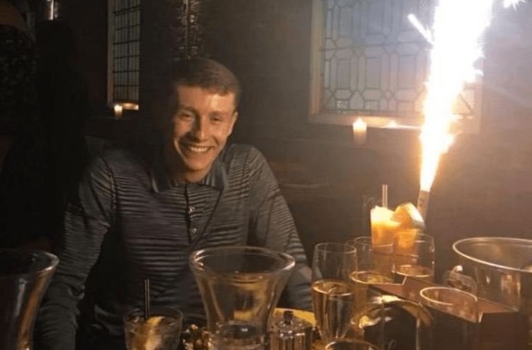 Sam Cook on his 21st birthday (Twitter)