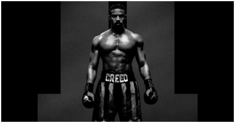 Michael B Jordan reveals smoldering chest in a shirtless photo for the first poster for 'Creed II'
