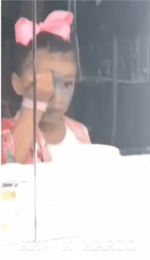 Kim Kardashian caught North putting makeup (Instagram)