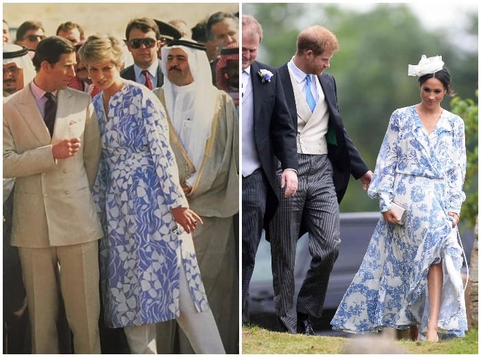 People believe Meghan tried to copy Diana's style (Twitter/Facebook)