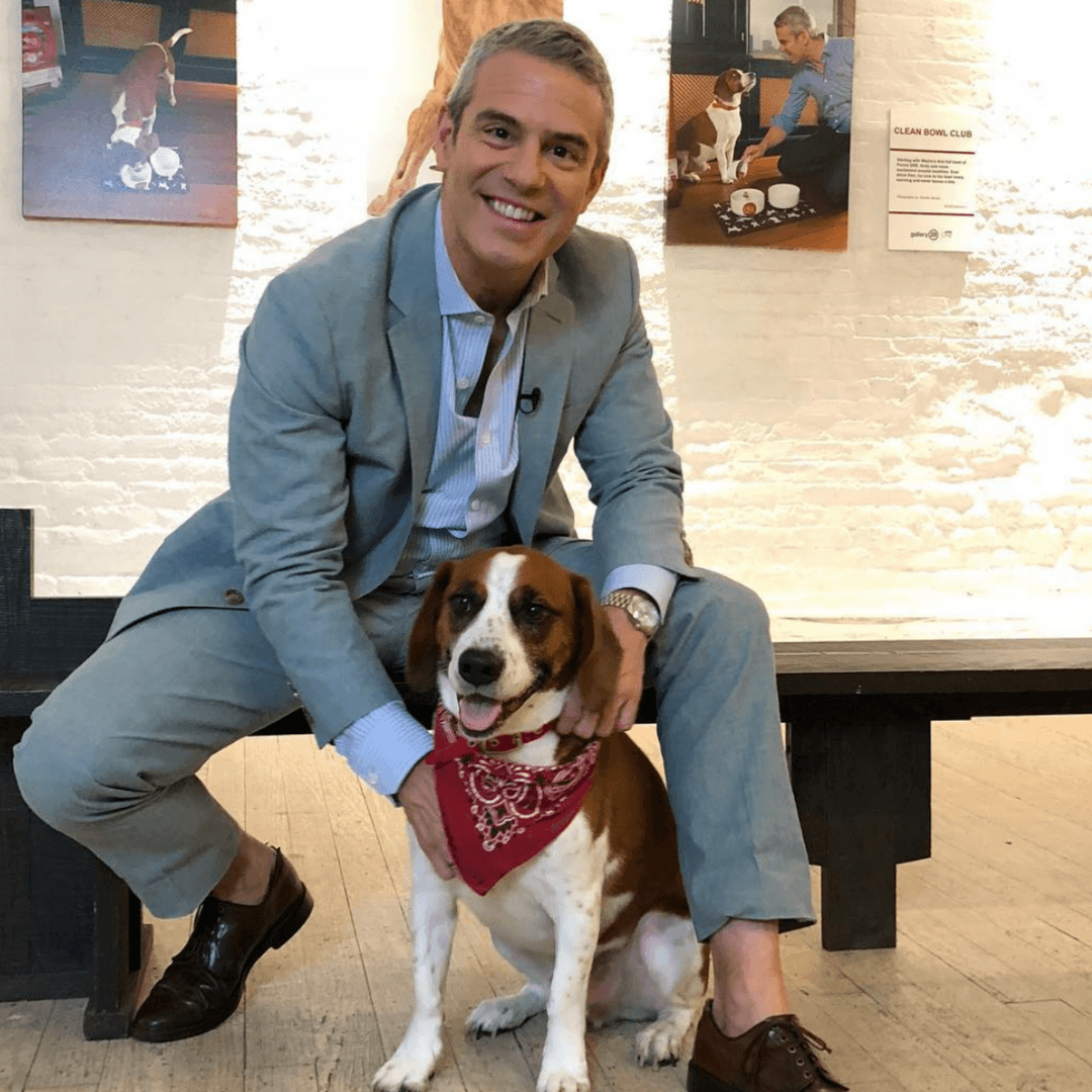 Andy Cohen with his dog Wacha (Instagram)