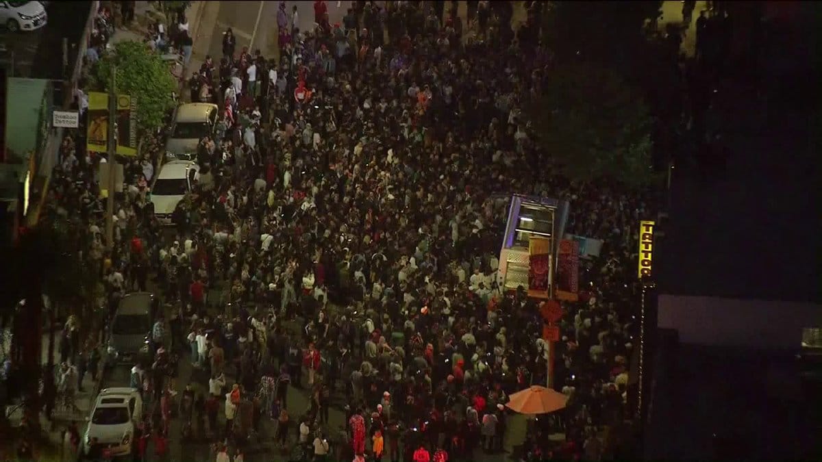 Several people gathered for the memorial of the rapper (Twitter)