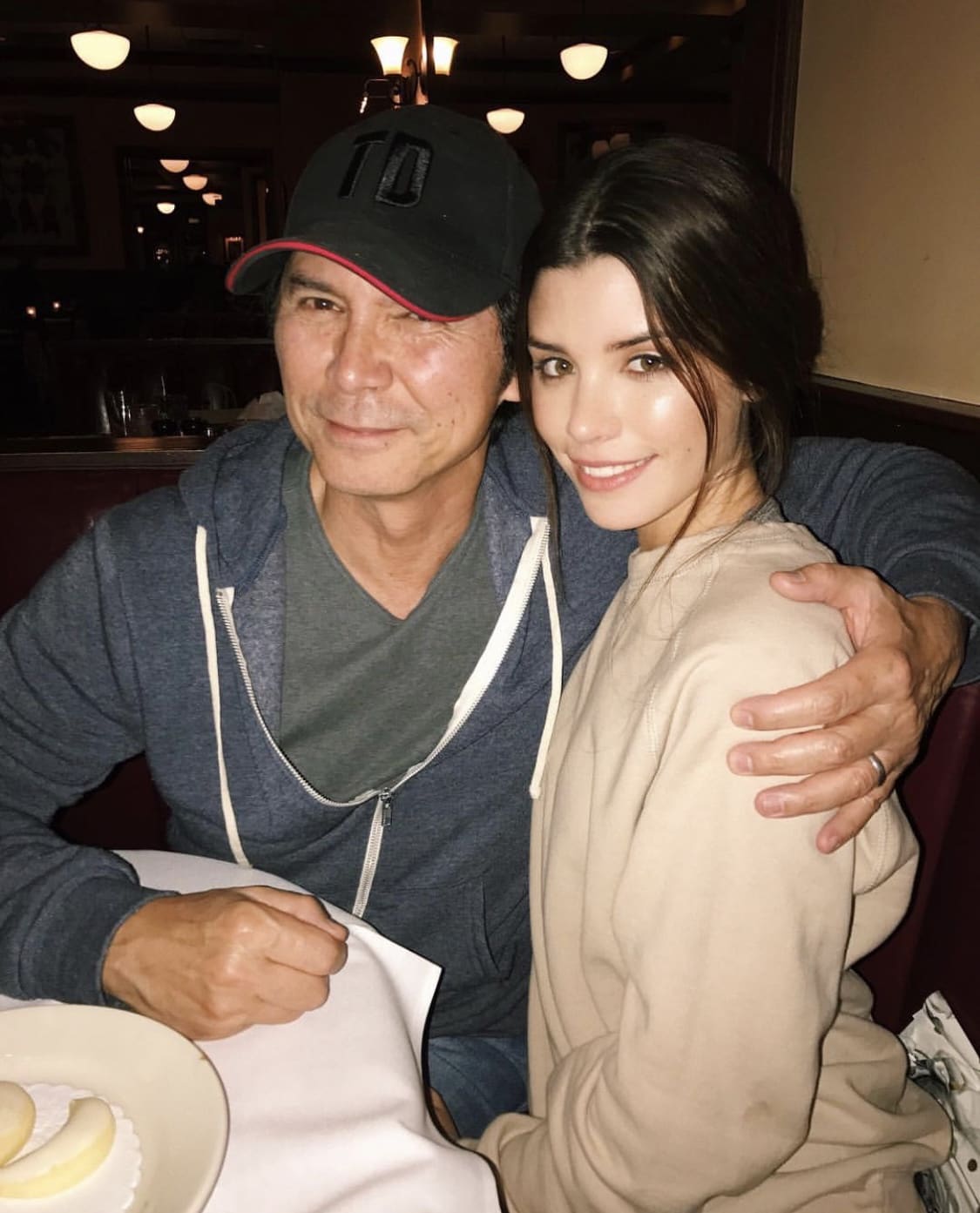 The young model recently revealed that her celebrity dad is Golden-Globe nominated actor Lou Diamond Phillips, whose breakthrough came when he starred as Ritchie Valens in the biographical drama film 'La Bamba'. (Source: Adam Mont)