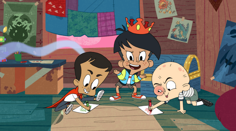 Still from 'Harvey Street Kids' featuring the Bloogey Boys (Netflix)