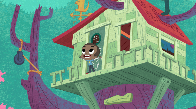 Still from 'Harvey Street Kids' featuring Tiny (Netflix)