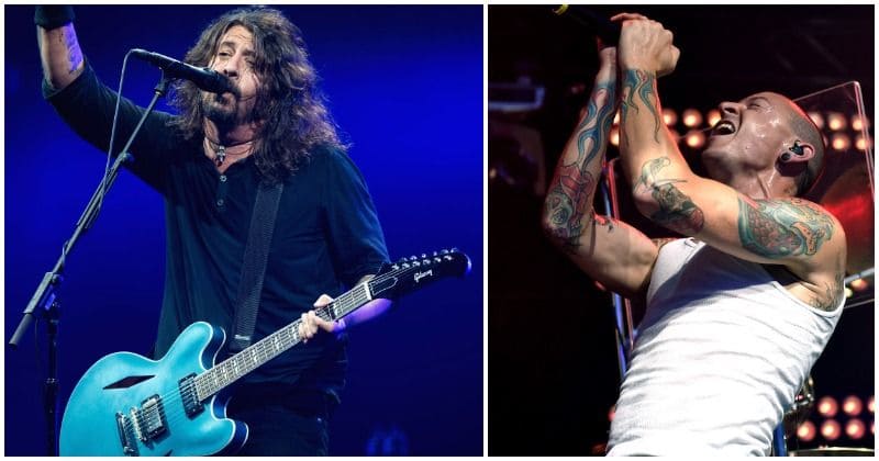 Dave Grohl dedicates Foo Fighters' Kerrang! Award to Chester Bennington
