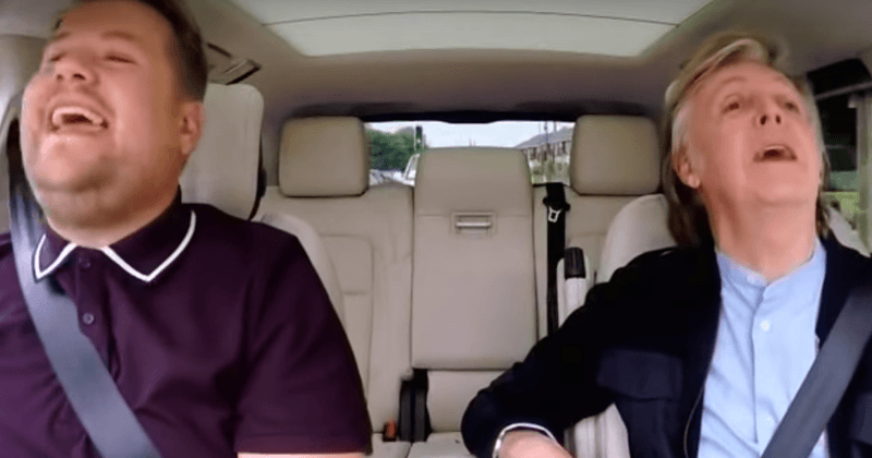 Paul McCartney joins James Corden in surprise carpool karaoke on 'The Late Late Show'