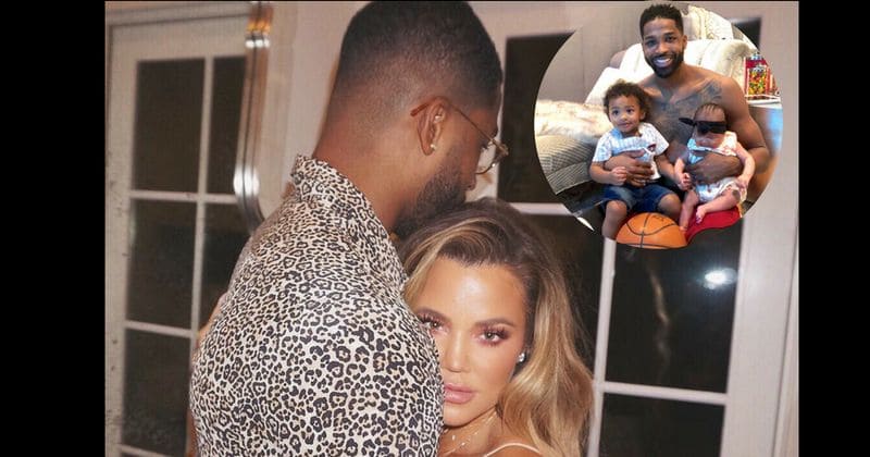 Tristan Thompson shares his first picture with baby True and Prince on Instagram